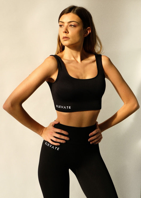 RIBfem Seamless Sport Bra Black
