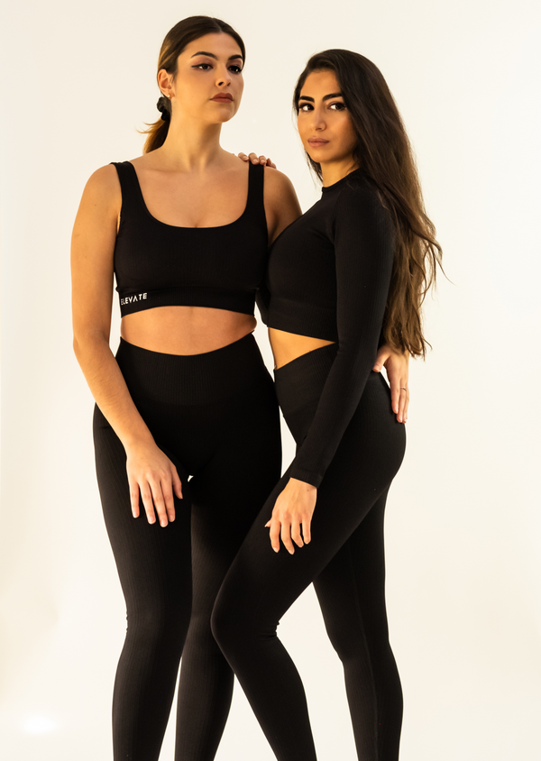 RIBfem Seamless Leggings Black