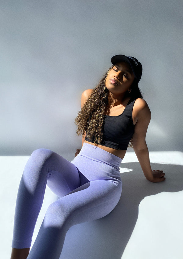 Dreamy High Waist Leggings Lilac