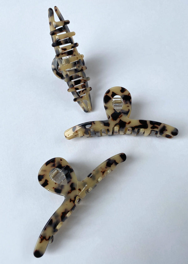 TWIST CLAW CLIP BLONDE TORTOISE