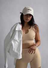 Safari Ribbed V Bra Milk