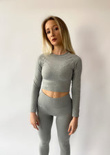 RIBfem Seamless Long Sleeve Light Grey