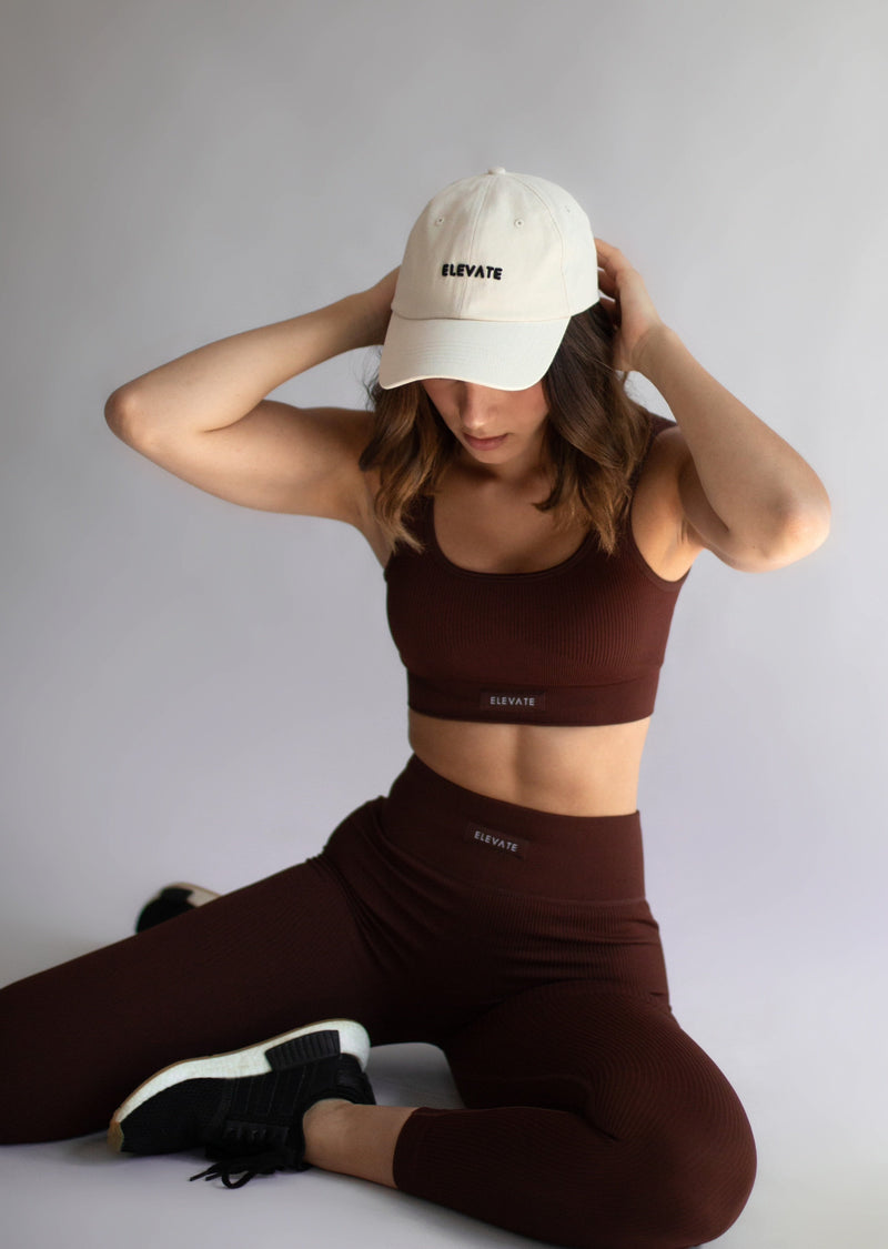 Safari Ribbed U Bra Wine