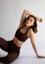 Safari Ribbed Leggings Wine