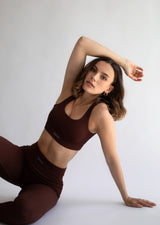 Safari Ribbed U Bra Wine