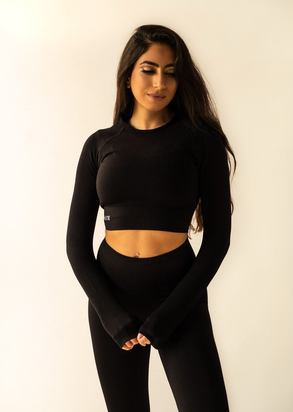 RIBfem Seamless Long Sleeve Black
