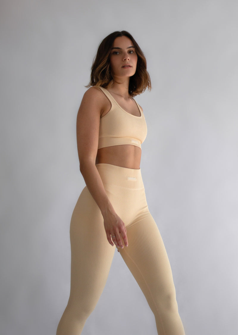 Safari Ribbed Leggings Milk