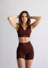 Safari Ribbed Shorts Wine